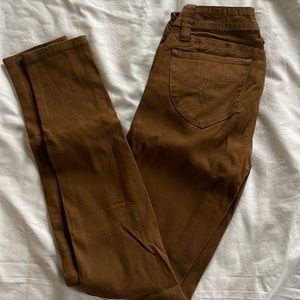 Chocolate brown skinny pants